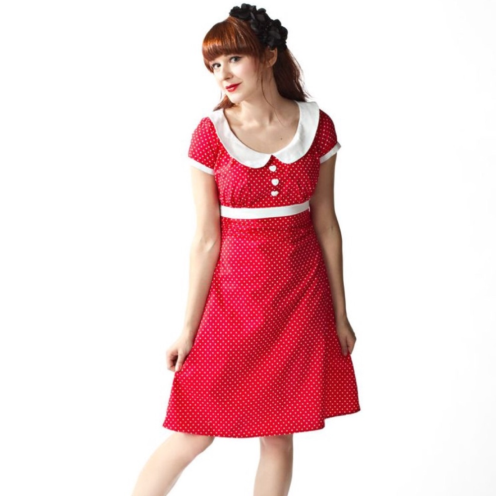 Dolly Dress Pin-up 1950’sPolka Dots Heart Of Haute